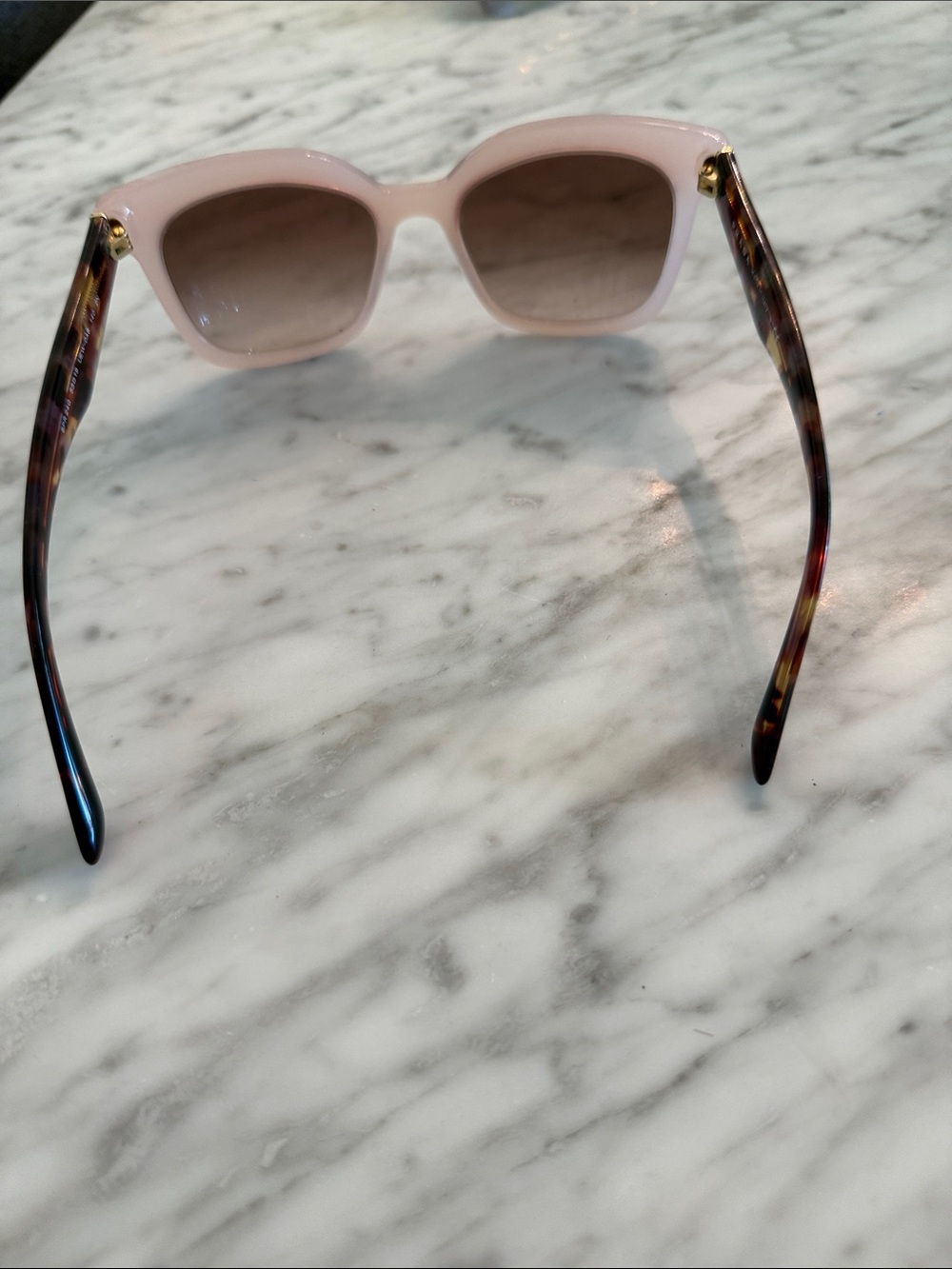 Prada Light Pink Cat-Eye Sunglasses with Brown Gradient Lenses - Picture 3 of 6